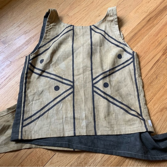 ✨SOLD✨Handmade, hand dyed, plant dyed wrap tank size small Etsy Kemi - Picture 9 of 12